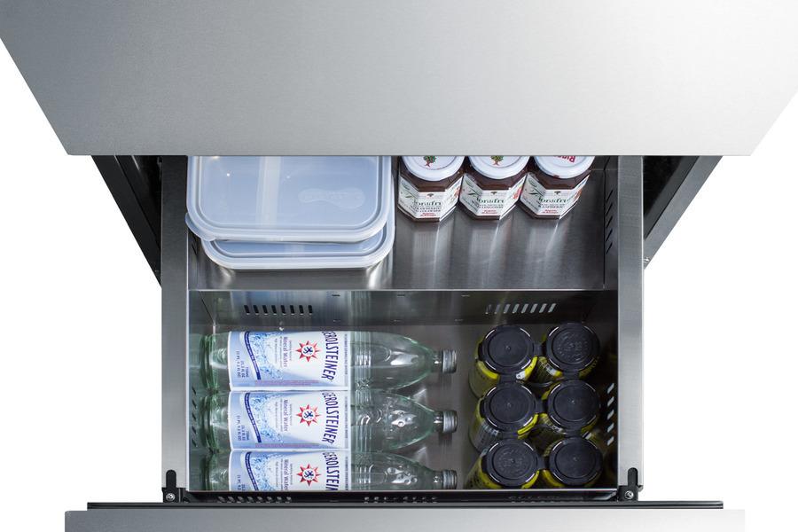 24" Wide 2-drawer All-refrigerator, ADA Compliant (panels Not Included) - (ADRD24PNR)