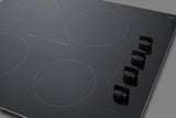 24" Wide 230v 4-burner Radiant Cooktop - (CR4B242BK)