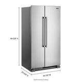 36-Inch Wide Side-by-Side Refrigerator - 25 cu. ft. - (MSS25N4MKZ)