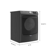 Front Load Electric Dryer with Extra Power and Quick Dry cycle - 7.3 cu. ft. - (MED5630MBK)