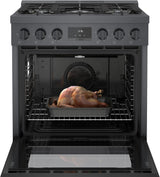 800 Series Gas Freestanding Range 30" Black Stainless Steel - (HGS8045UC)