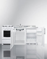 72" Wide All-in-one Kitchenette With Gas Range - (ACK72GASW)