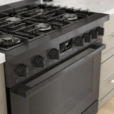 800 Series Gas Freestanding Range 36" Black Stainless Steel - (HGS8645UC)