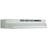 Broan(R) 24-Inch Convertible Under-Cabinet Range Hood, 230 Max Blower CFM, White - (F402401)