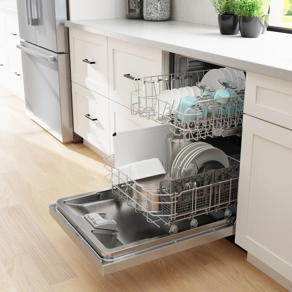 100 Series Dishwasher 24" Stainless Steel Anti-fingerprint - (SHE3AEE5N)