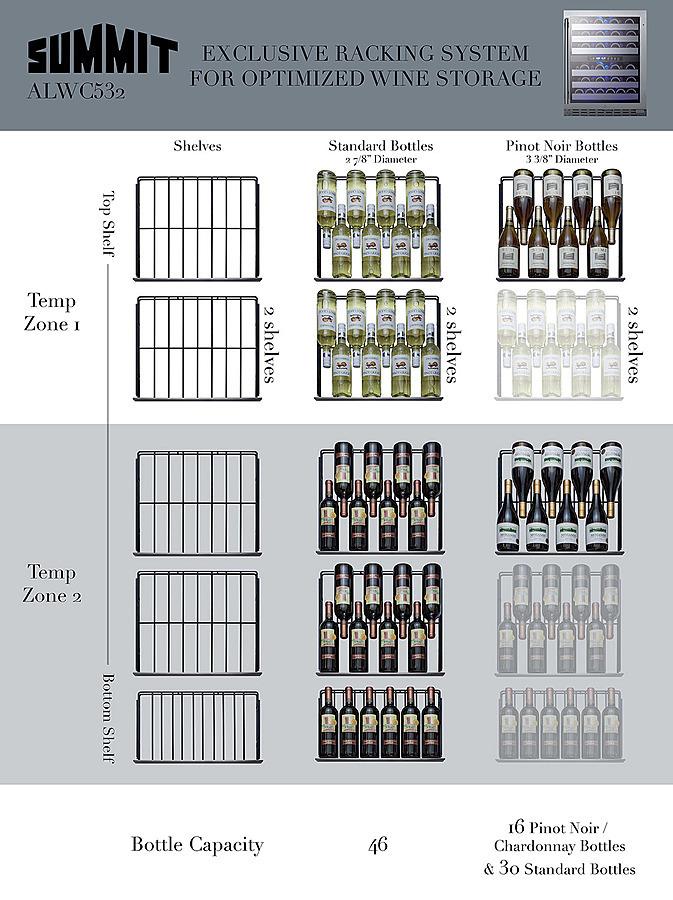 24" Wide Built-in Wine Cellar, ADA Compliant - (ALWC532CSS)