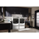 Smart Front Load Electric Dryer with Extra Power and Advanced Moisture Sensing Plus - 7.3 cu. ft. - (MED8630HW)