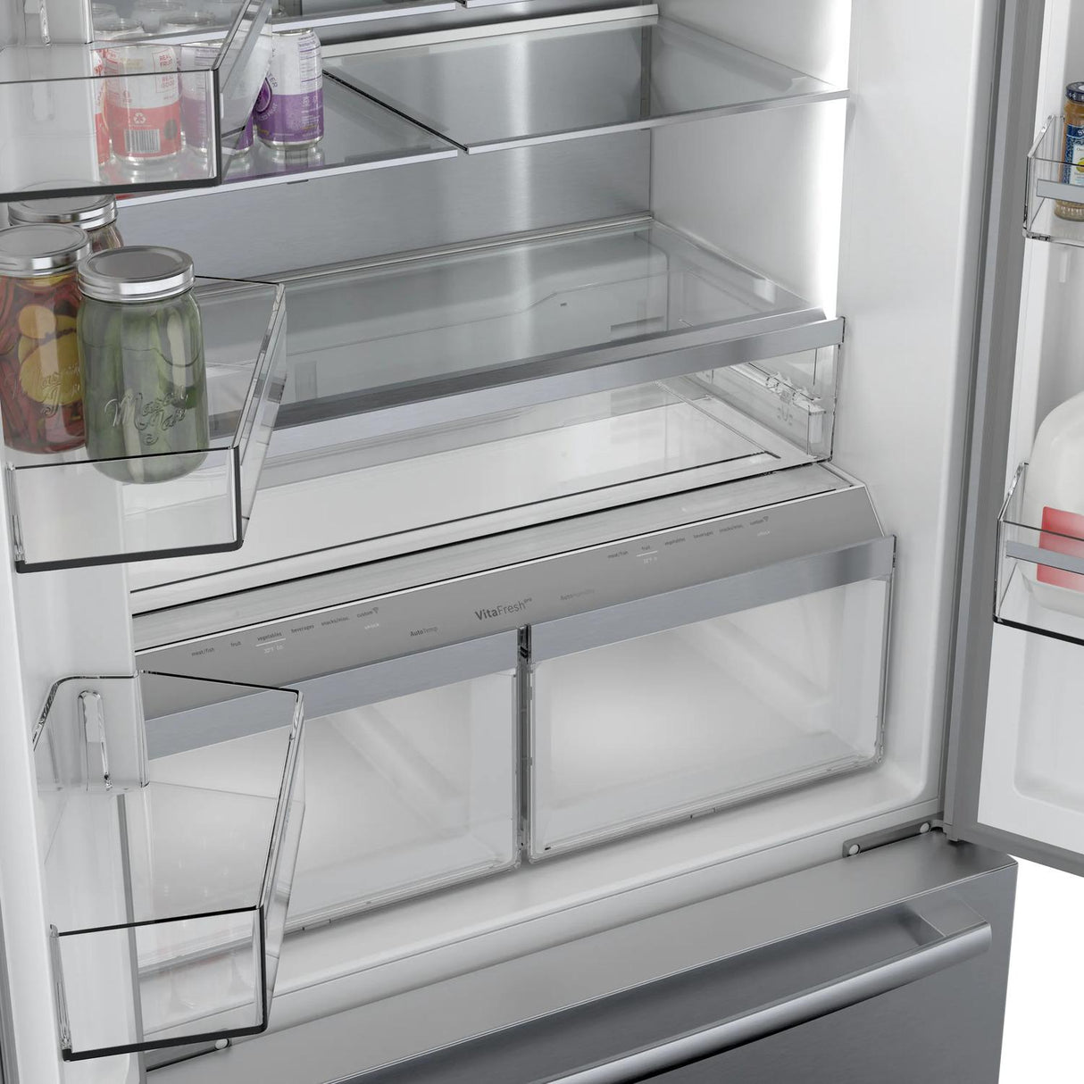 800 Series French Door Bottom Mount Refrigerator 36" Stainless steel (with anti-fingerprint) - (B36CT80SNS)