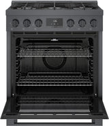 800 Series Gas Freestanding Range 30" Black Stainless Steel - (HGS8045UC)