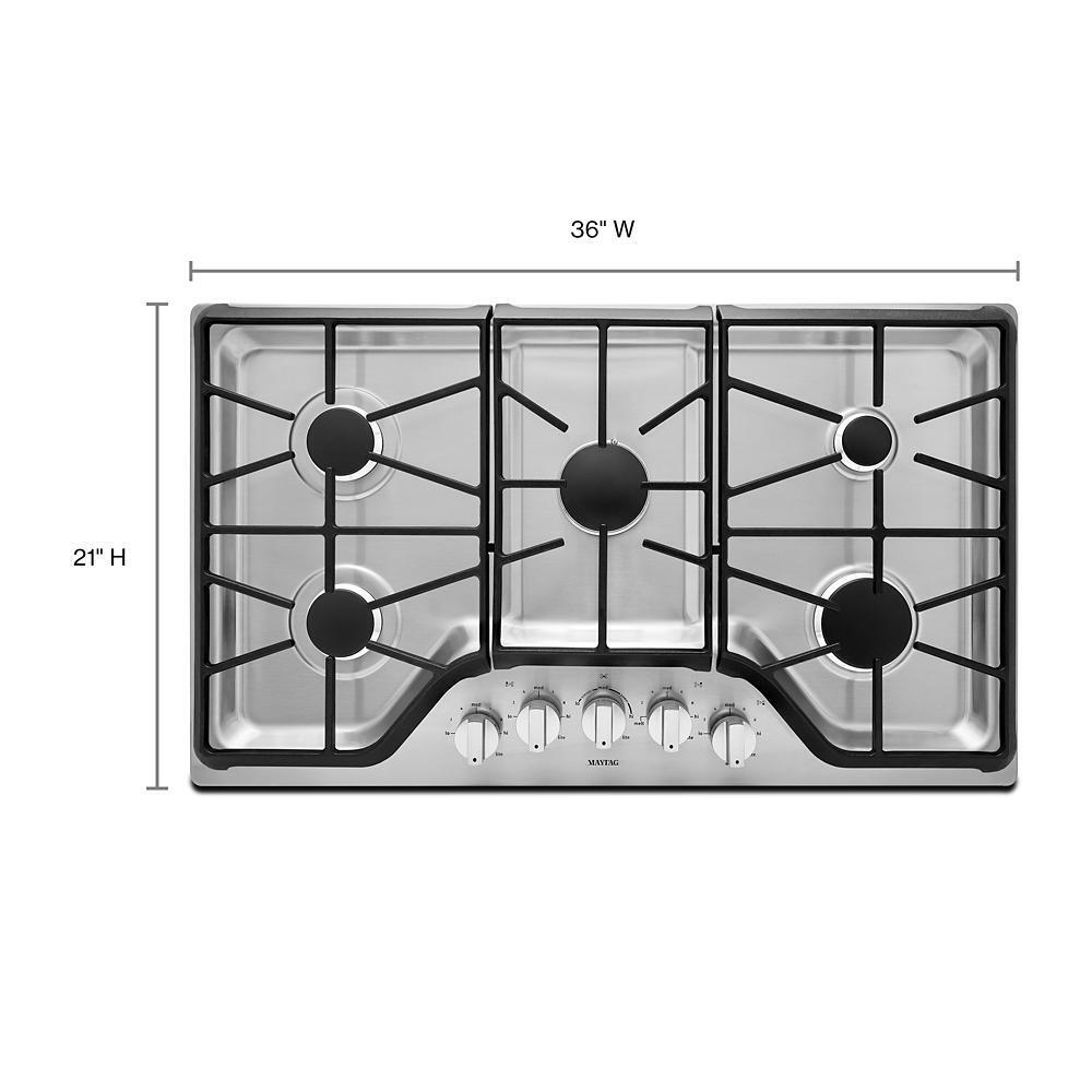 36-inch Wide Gas Cooktop with DuraGuard(TM) Protective Finish - (MGC9536DS)