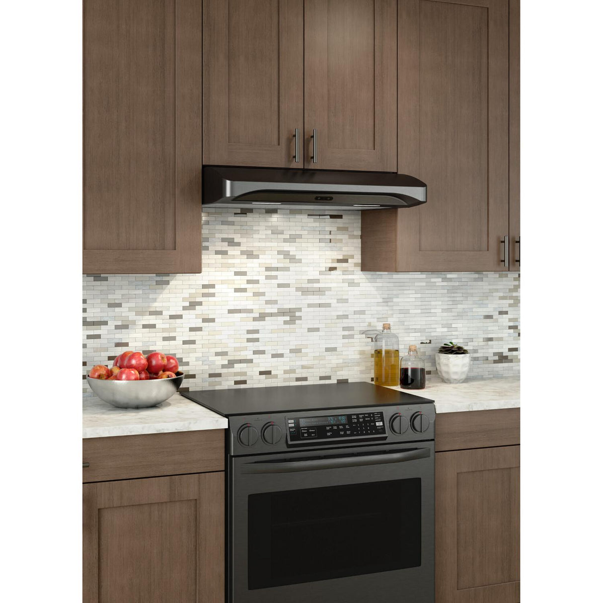 Broan(R) Elite 30-Inch Convertible Under-Cabinet Range Hood, Black Stainless Steel, 375 Max Blower CFM - (ALT230BLS)