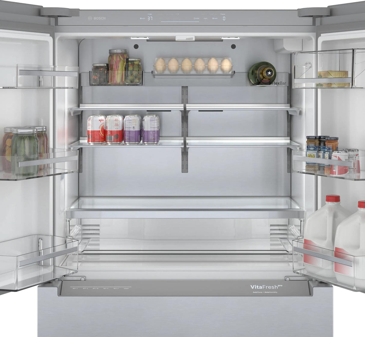 800 Series French Door Bottom Mount Refrigerator 36" Stainless steel (with anti-fingerprint) - (B36CL80ENS)