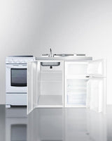 60" Wide All-in-one Kitchenette With Electric Range - (ACK60ELSTW)