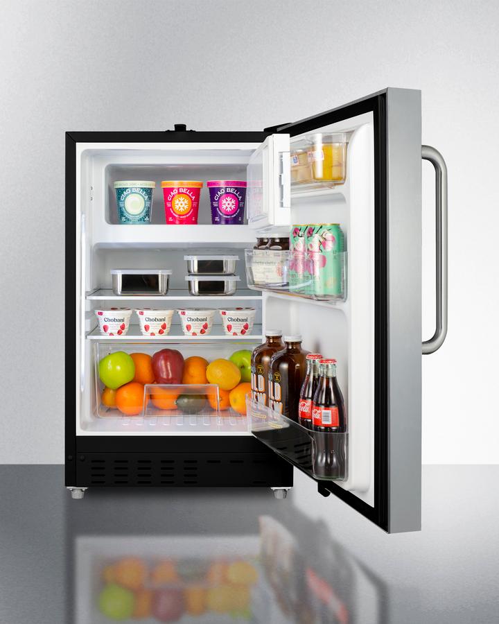 21" Wide Built-in Refrigerator-freezer, ADA Compliant - (ALRF49BSSTB)