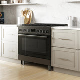 800 Series Gas Freestanding Range 36" Black Stainless Steel - (HGS8645UC)