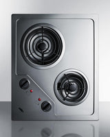 21" Wide 230v 2-burner Coil Cooktop - (CR2B224S)