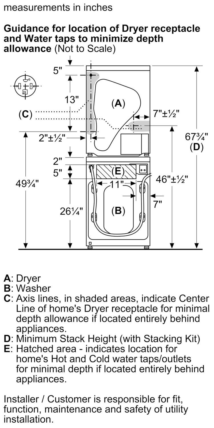 300 Series Compact Condensation Dryer - (WTG86403UC)