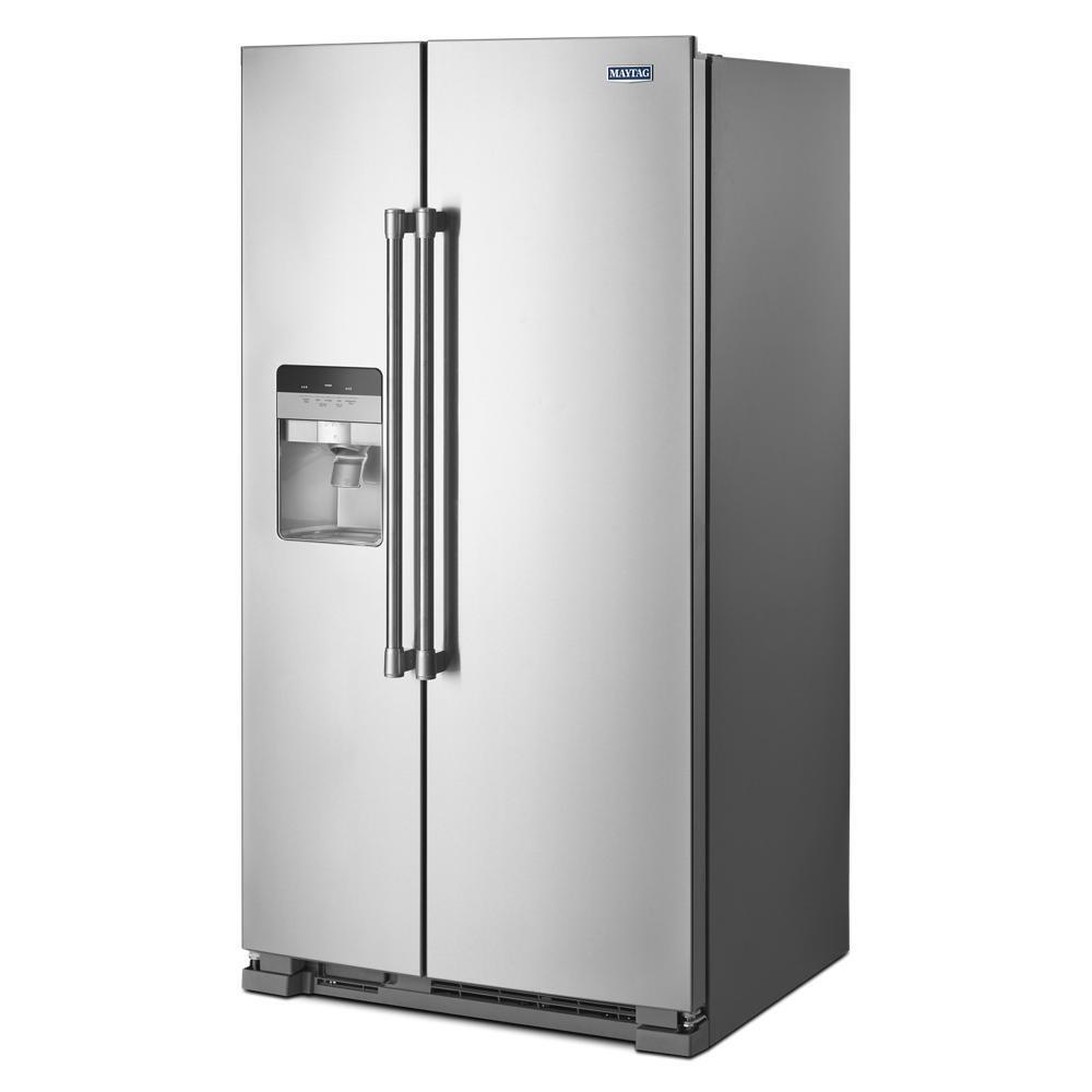 36-Inch Wide Side-by-Side Refrigerator with Exterior Ice and Water Dispenser - 25 Cu. Ft. - (MSS25C4MGZ)