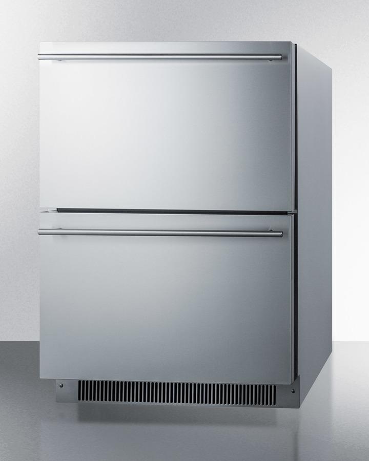 24" Wide 2-drawer All-refrigerator, ADA Compliant (panels Not Included) - (ADRD24PNR)