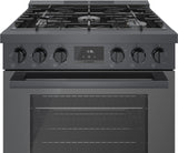 800 Series Gas Freestanding Range 30" Black Stainless Steel - (HGS8045UC)