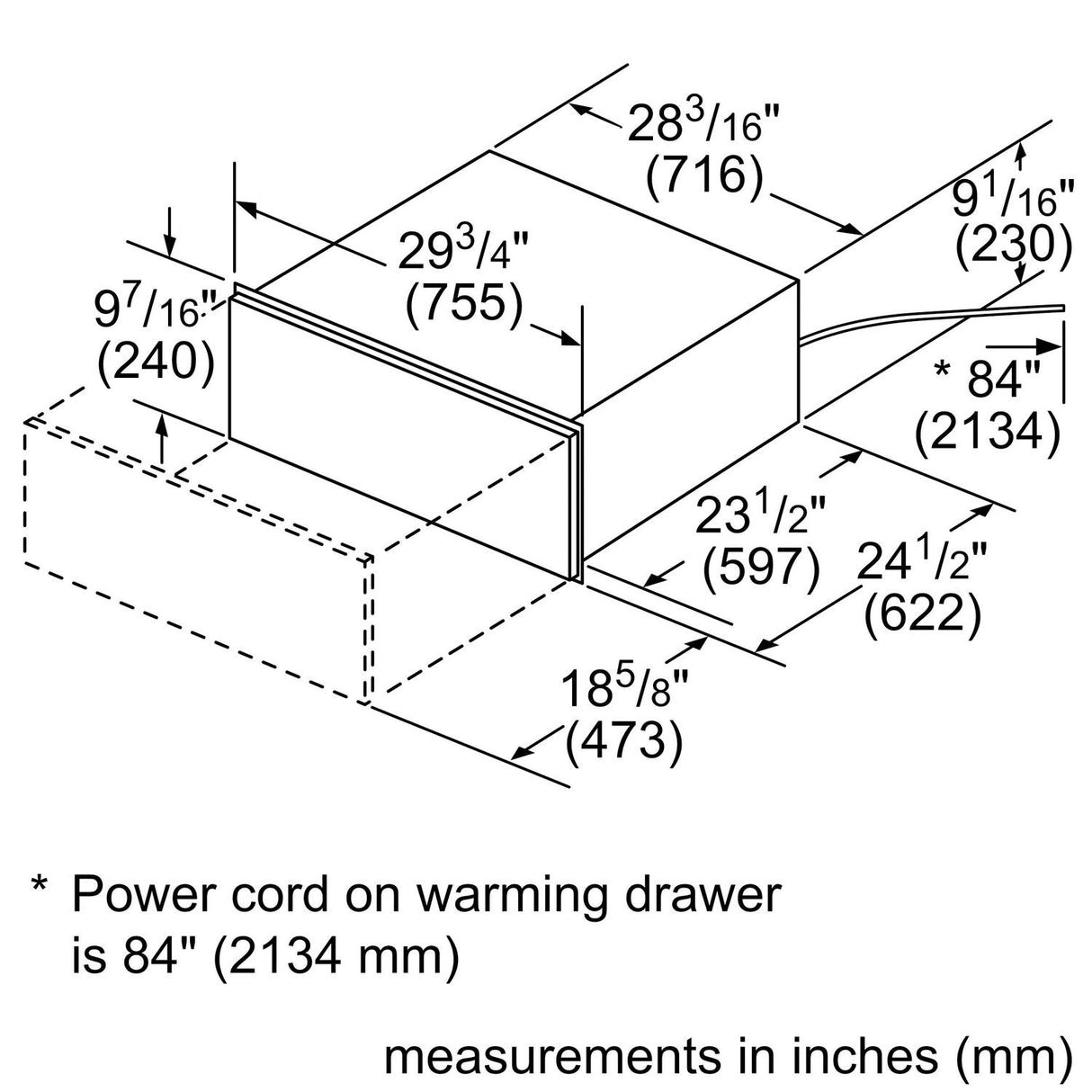 500 Series, 30", Warming Drawer - (HWD5051UC)