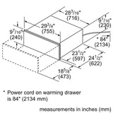 500 Series, 30", Warming Drawer - (HWD5051UC)