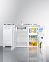 60" Wide All-in-one Kitchenette With Gas Range - (ACK60GASW)