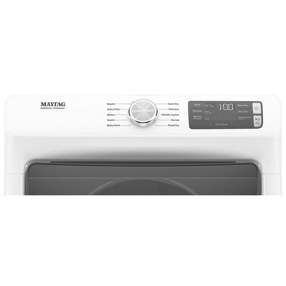 Front Load Electric Dryer with Extra Power and Quick Dry cycle - 7.3 cu. ft. - (MED5630HW)