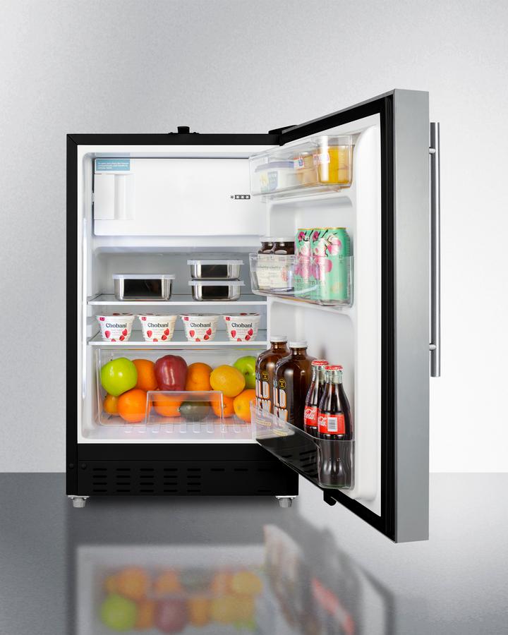 21" Wide Built-in Refrigerator-freezer, ADA Compliant - (ALRF49BSSHV)