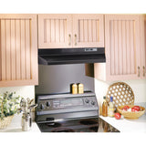 Broan(R) 36-Inch Convertible Under-Cabinet Range Hood, 230 Max Blower CFM, Black - (F403623)