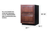 24" Wide 2-drawer All-refrigerator, ADA Compliant (panels Not Included) - (ASDR2414PNR)