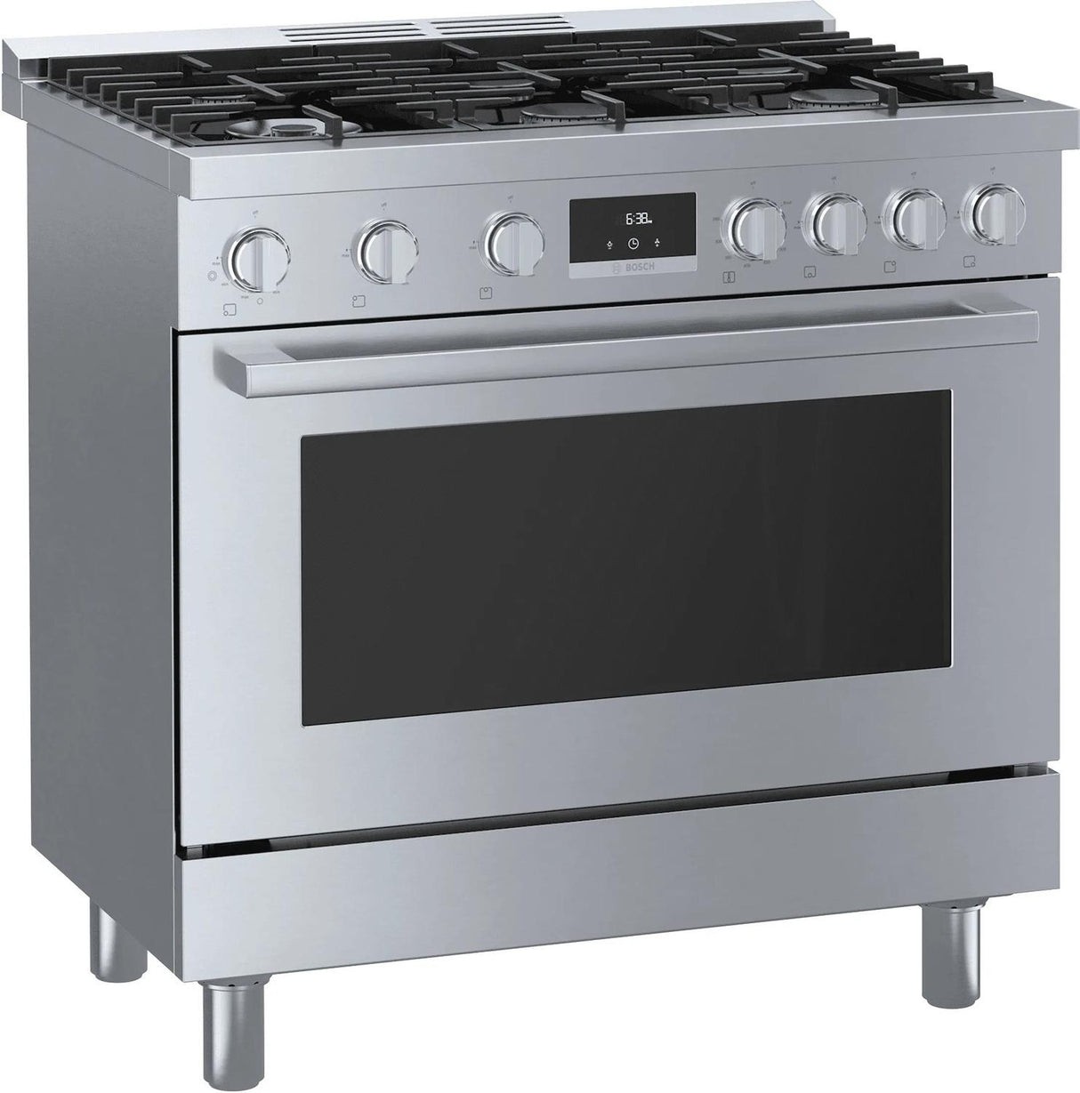 800 Series Dual Fuel Freestanding Range 36" Stainless Steel - (HDS8655U)