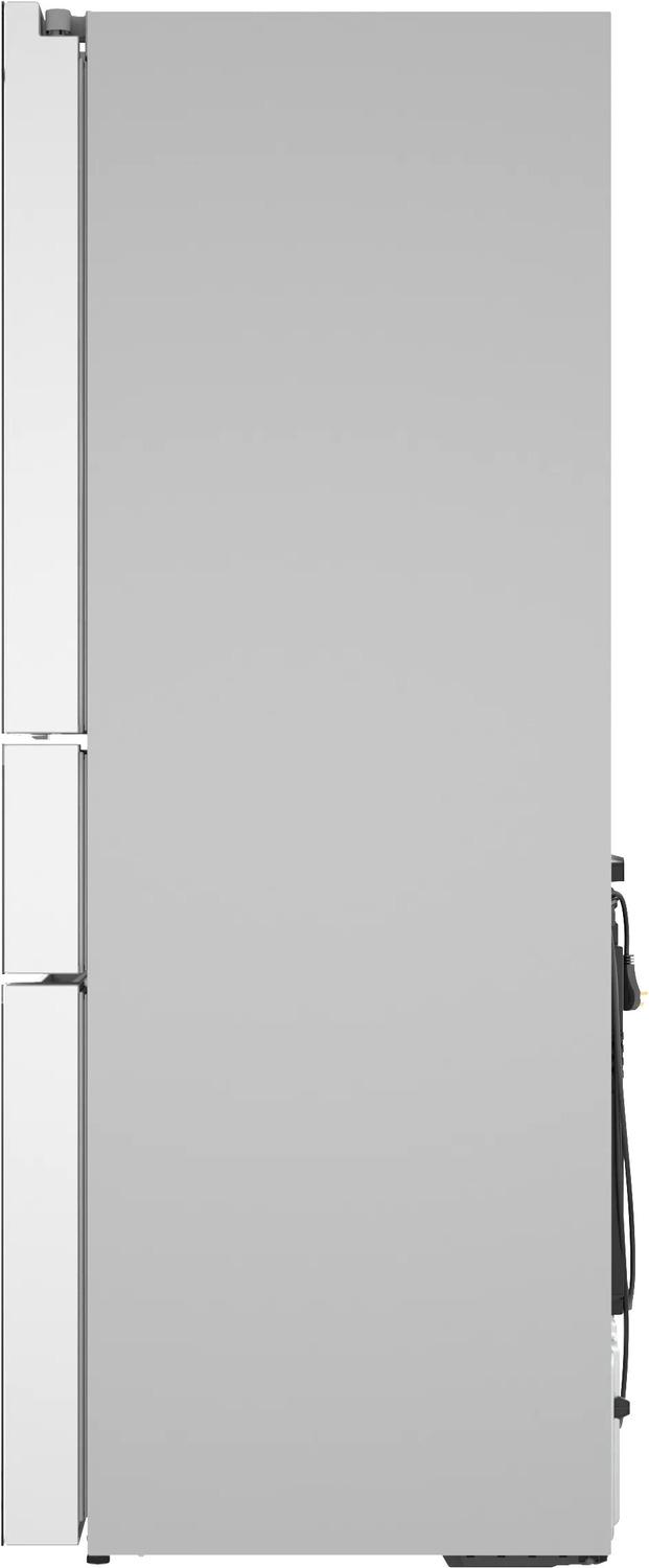 800 Series French Door Bottom Mount Refrigerator, Glass door 36" White - (B36CL81ENW)