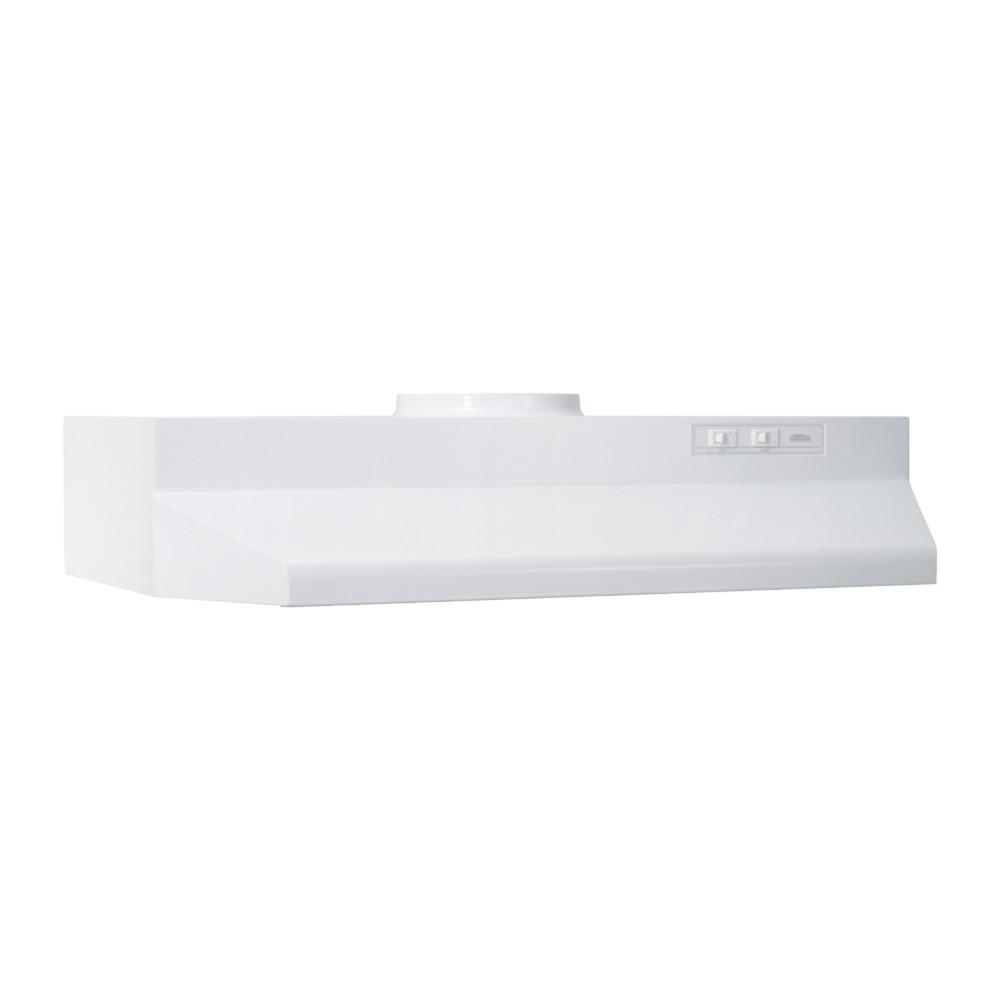 Broan(R) 30-Inch Under-Cabinet Range Hood, White - (423001)