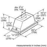 500 Series, 30" Pull-out Hood S/S - (HUI50351UC)