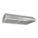 Broan(R) Glacier 30-Inch Convertible Under-Cabinet Range Hood, 375 Max Blower CFM, Stainless Steel - (BCDF130SS)