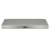 Broan(R) Glacier 42-inch Under-Cabinet Range Hood, 450 Max Blower CFM, Black - (BCDJ142SS)