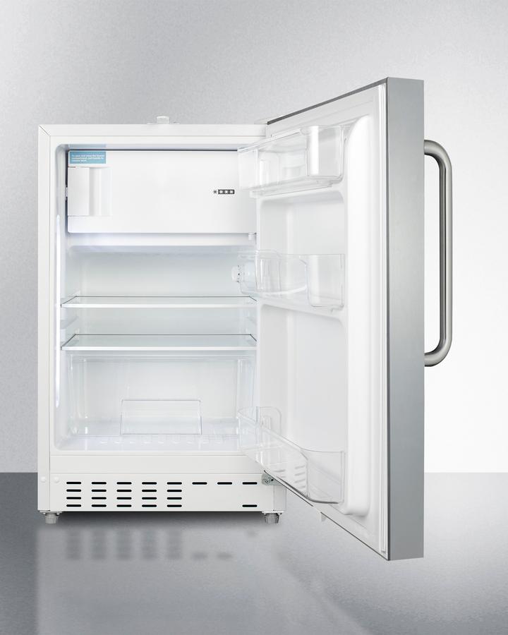 21" Wide Built-in Refrigerator-freezer, ADA Compliant - (ALRF48SSTB)