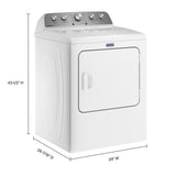 Top Load Electric Dryer with Steam-Enhanced Cycles - 7.0 cu. ft. - (MED5430MW)