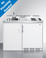 48" Wide All-in-one Kitchenette, No Plumbing Needed - (C48ELPUMP)