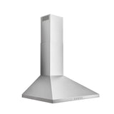 Broan(R) 24-Inch Convertible Wall-Mount Pyramidal Chimney Range Hood, 450 Max CFM, Stainless Steel - (BWP1244SS)