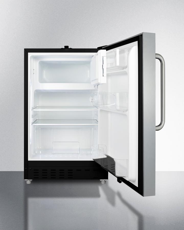 21" Wide Built-in Refrigerator-freezer, ADA Compliant - (ALRF49BSSTB)