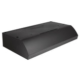 Broan(R) 30-Inch 4-Way Convertible Under-Cabinet Range Hood, 270 Max CFM, Black - (BXT130BL)