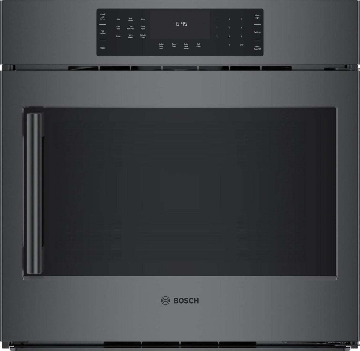 800 Series Single Wall Oven 30" Right SideOpening Door, Black Stainless Steel - (HBL8444RUC)