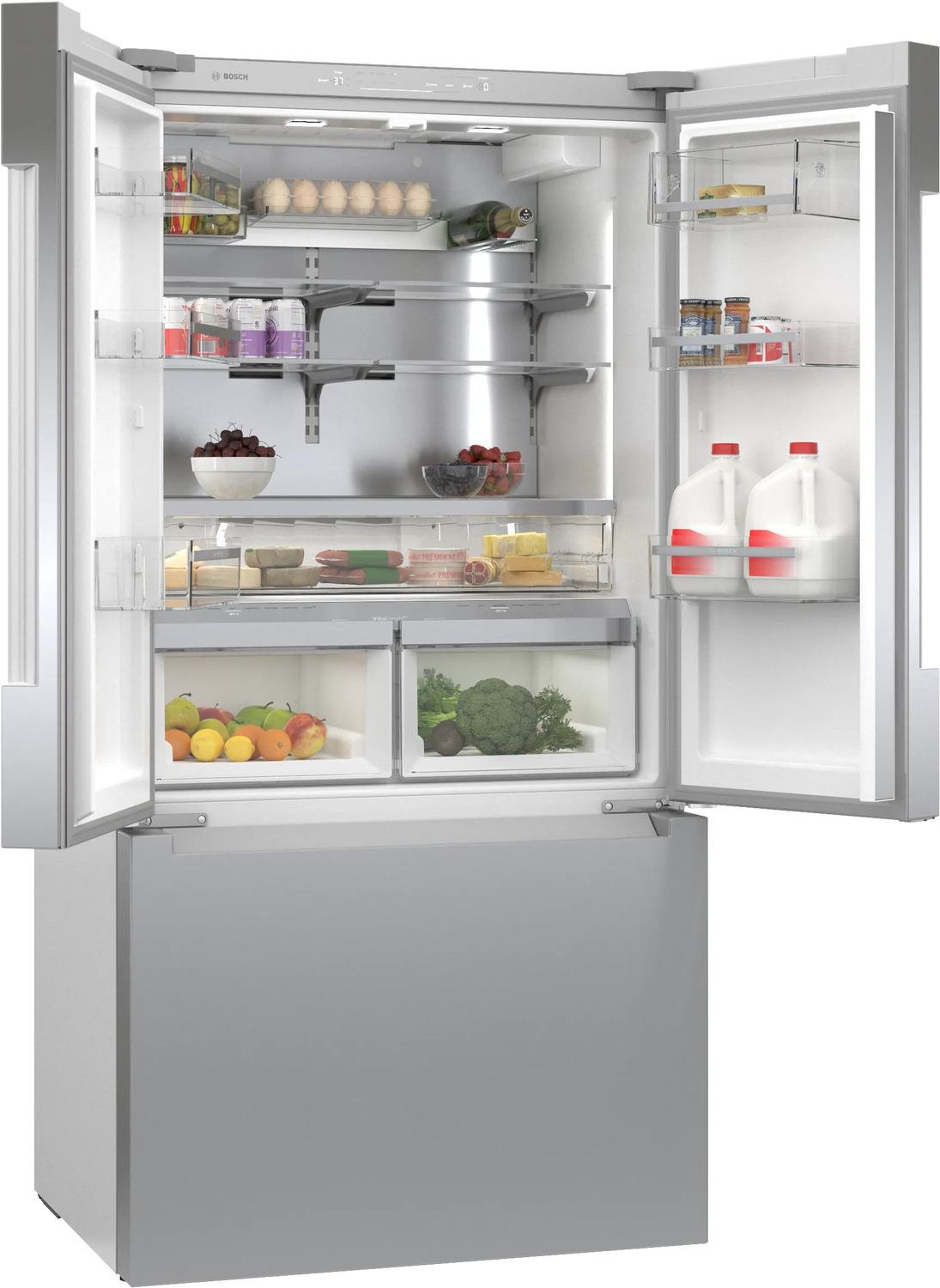 800 Series French Door Bottom Mount Refrigerator 36" Stainless steel (with anti-fingerprint) - (B36CT81ENS)