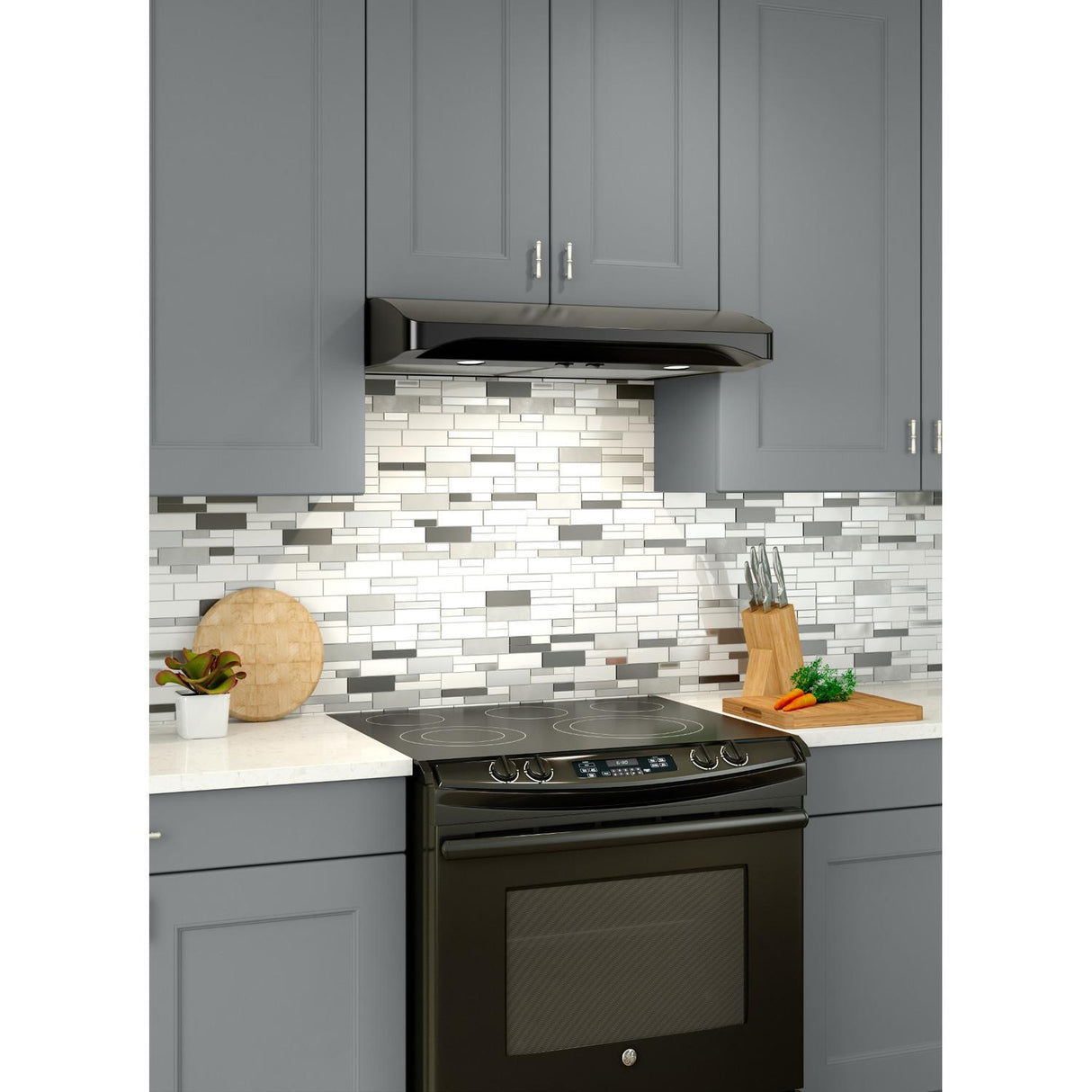 Broan(R) Elite 30-Inch Convertible Under-Cabinet Range Hood, Black - (ALT130BL)