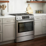 800 Series Dual Fuel Slide-in Range 30" Stainless Steel - (HDI8056U)