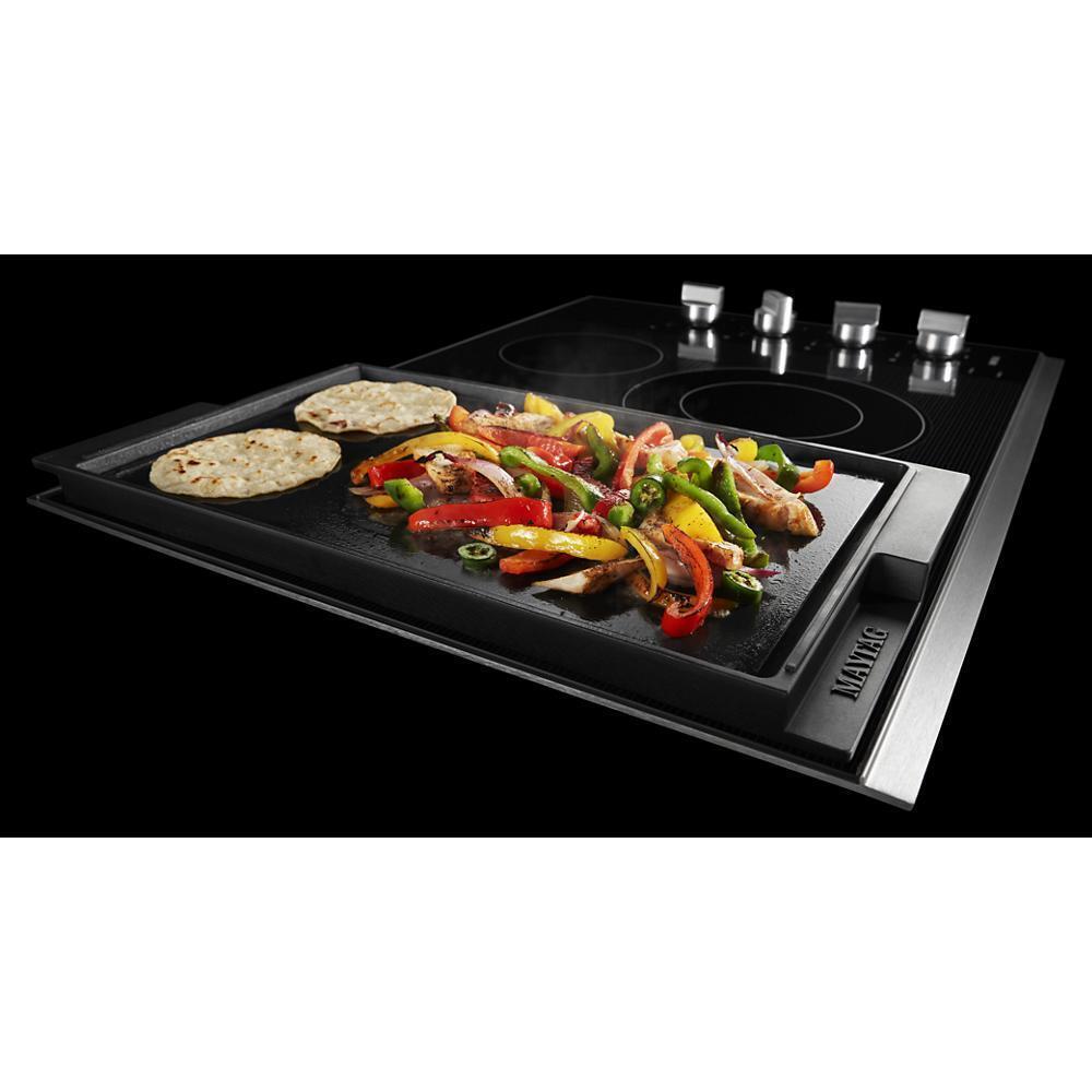 30-Inch Electric Cooktop with Reversible Grill and Griddle - (MEC8830HS)