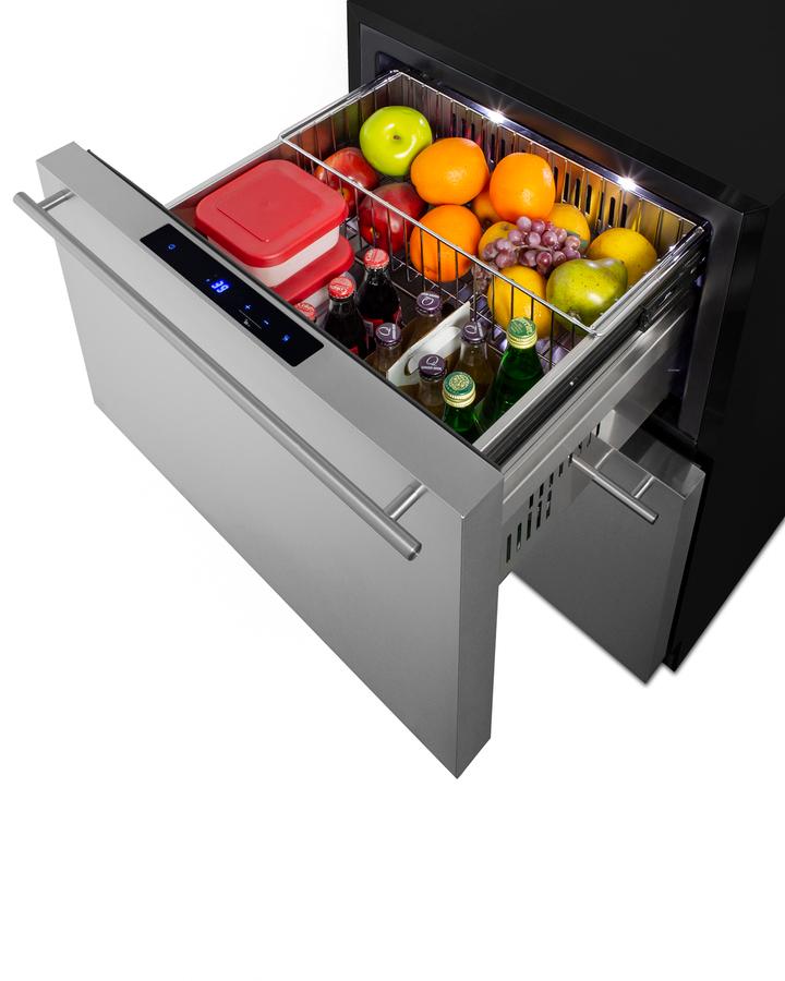 24" Wide 2-drawer All-refrigerator, ADA Compliant (panels Not Included) - (ADRD241PNR)