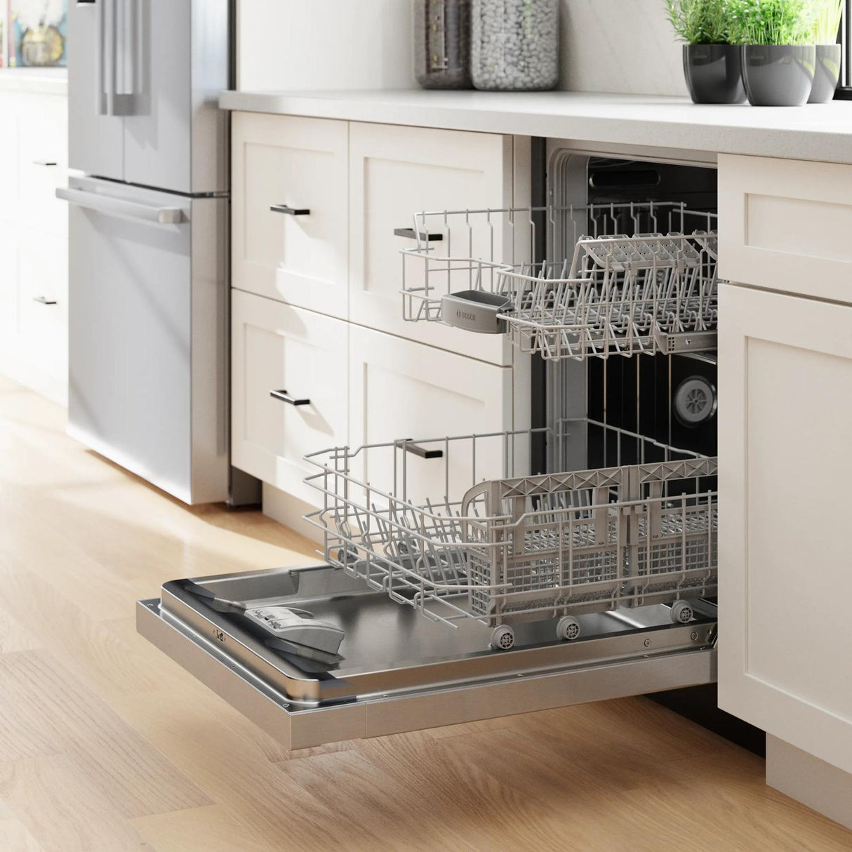 100 Plus Dishwasher 24" Stainless Steel Anti-fingerprint - (SHE4AEM5N)